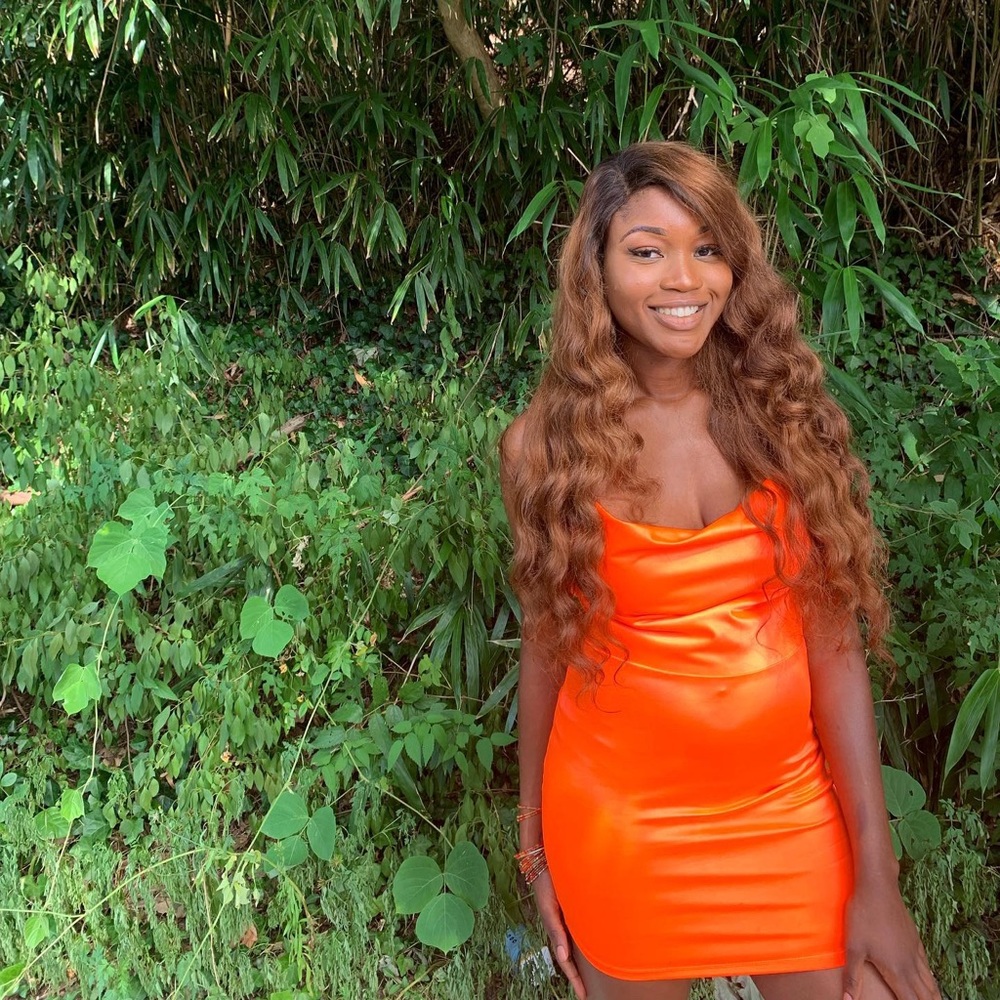 Orange dress